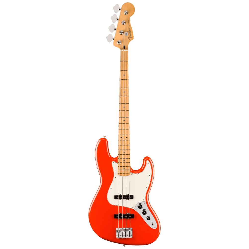 Fender Player II Jazz Bass, Maple Fingerboard, Coral Red | Guitar