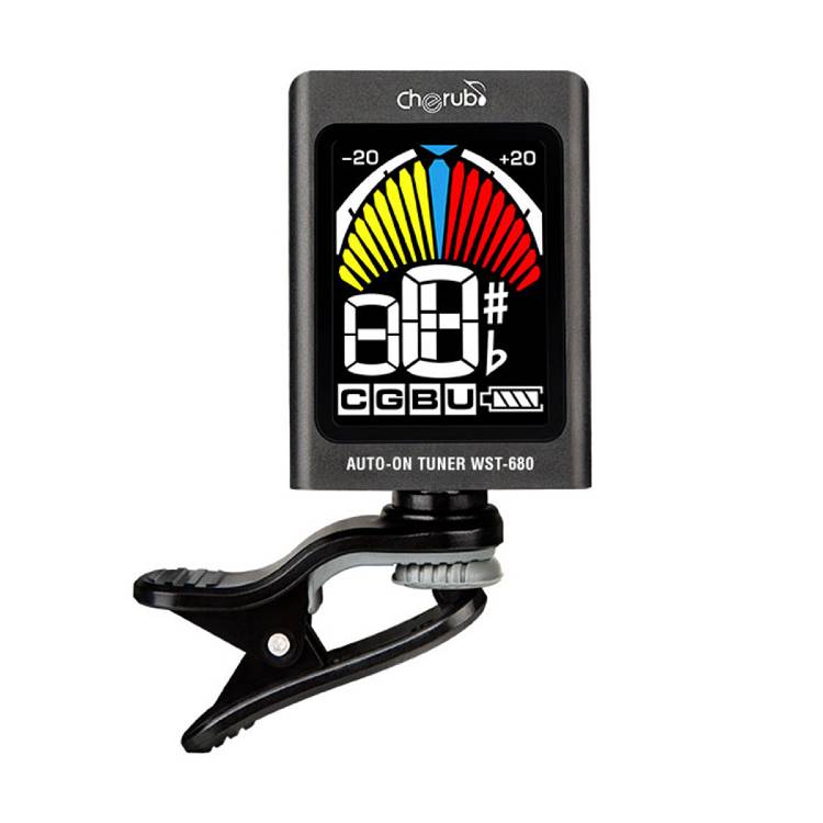 CHERUB WST-680 Rechargeable clip-on chromatic tuner